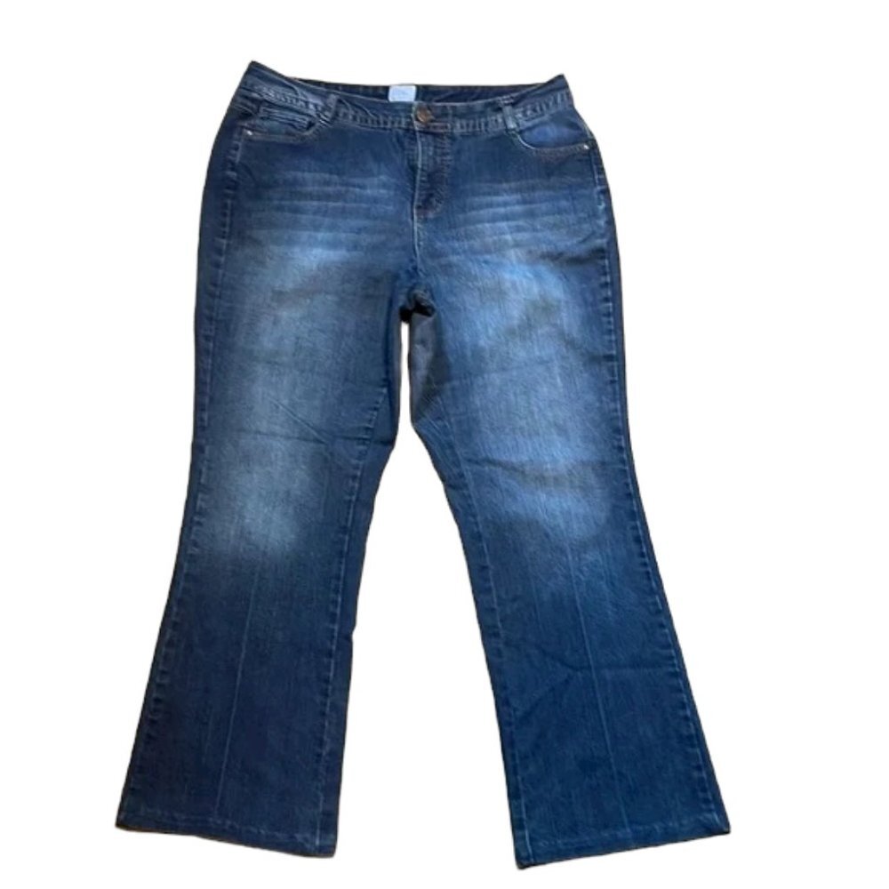 Vintage JMS Just my Size Bootcut Flare Jeans Embellished pockets Y2k